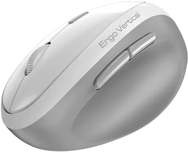 Мышь Genius Ergo 8350S, Silent, AI, WL/BT, бело-серый