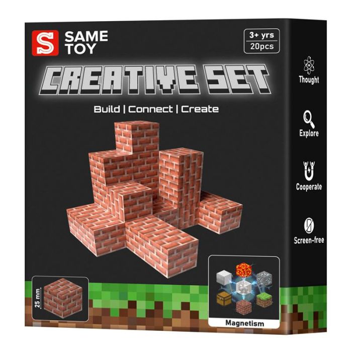 Магнітний конструктор Same Toy Creative Set Brick 20ел