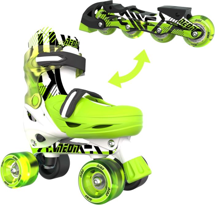 Роликові ковзани Neon Combo, розмір 30-33, зелений
