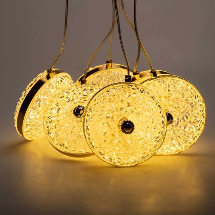 Гірлянда-штора Діамант 3 метри 6 фігур, теплий білий 6L3MDIA