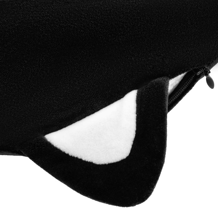 Подушка для шиї ARDESTO Travel Black Cat 30х30см, поліуретанова піна, чорний