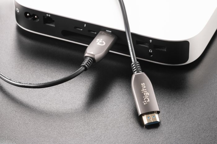 Кабель DIGITUS HDMI UHD 8K, AOC hybrid-fiber, type A M/M, 40м, чорний