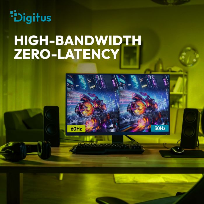 Кабель DIGITUS HDMI UHD 8K, AOC hybrid-fiber, type A M/M, 40м, черный