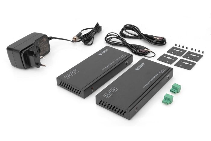 Набор удлинителей DIGITUS HDMI, HDBaseT, UHD 4K2K@60Гц, (CАТ6А,7,8), 150м