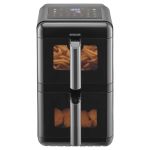 Мультипіч Sencor Dual Vita Fryer, 3000Вт, чаша-5.8+5.8л, сенсорне керув., 2 чаши, з віконцем, гриль, пластик, чорний