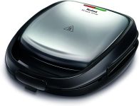 Мультимейкер Tefal Snack Time 3in1 700Вт, тефлон, 2 пластини, корпус-метал, чорно-сірий