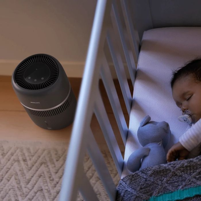 Увлажнитель воздуха Philips традиционное упр-ниеп Series 4000, 44м2, 4,5л, 300мл/ч, сенсорне, режим сна, ночник, чёрный