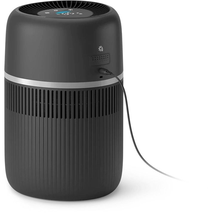 Зволожувач повітря Philips традиційне зволоження Series 4000, 44м2, 4,5л, 300мл/г, сенсорне, режим сну, нічник, чорний