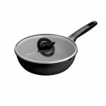 Мультисковорода Tefal Expertise, з кришкою, 24см, алюміній, бакеліт, скло, чорний