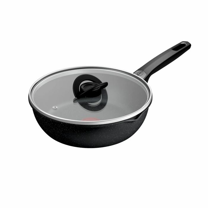 Мультисковорода Tefal Expertise, з кришкою, 24см, алюміній, бакеліт, скло, чорний