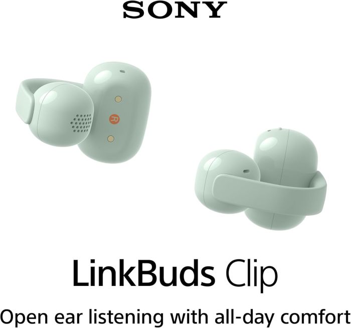 Навушники TWS Sony LinkBuds Clip BT 5.3, IPX4, SBC, AAC, Mic, Зелений