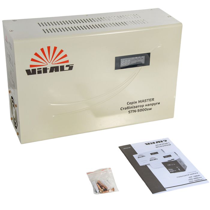 Стабилизатор напряжения Vitals Master STN-5000sw 3000Вт 5000ВА 100-260В однофазный 15кг