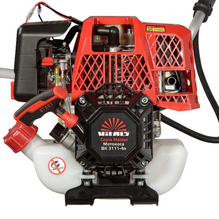 Триммер садовый бензиновый Vitals Master BK 3111-4n 0.7кВт/1.0л.с. 31см3 25.5см нож/леска 43см 9.6кг