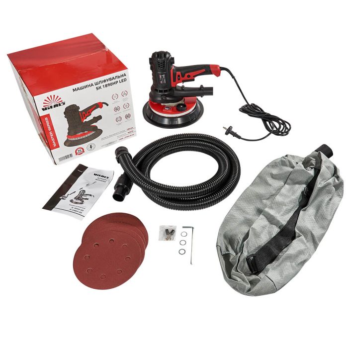 Шлифмашина для стен Vitals Master SK 1890HP led 900Вт d175мм 2700об/мин 2.8кг