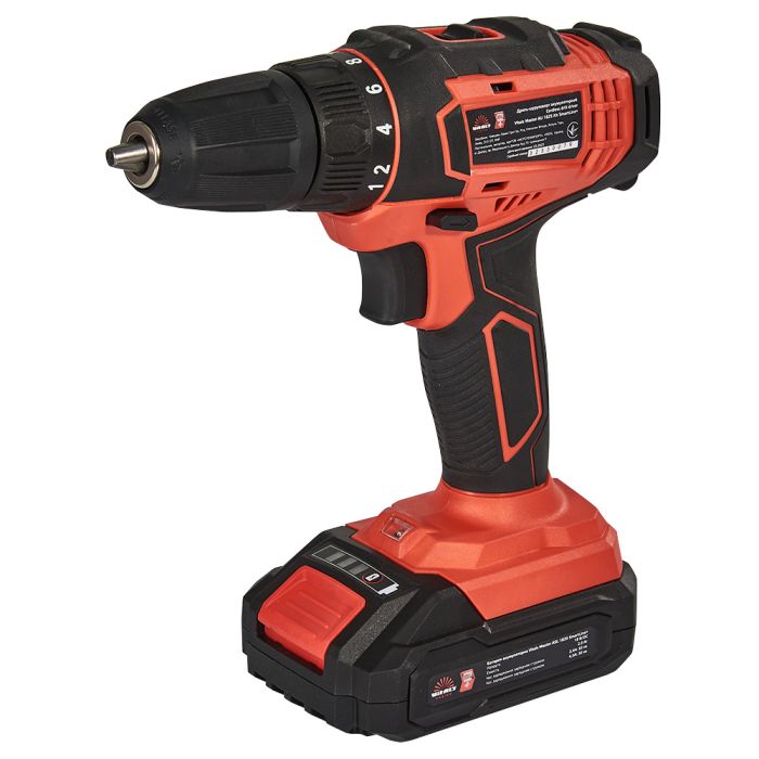 Шурупокрут-дриль акумуляторний Vitals Master AU 1825 Kit SmartLine+ 18В 1х2А·год 25Нм 400·1500об/хв кейс 1.2кг