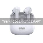 Навушники TWS 2E BudsMini, BT 6.0, IPX4, SBC, Touch control, Mic, білий