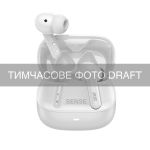 Навушники TWS 2E Sense, BT 5.4, ANC, IPX4, SBC, 6Mic, Touch control, білий