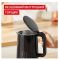 Электрочайник Tefal Thermo Protect Control 1.5л, Strix, с двойными стенками, 6 темп.реж, черный