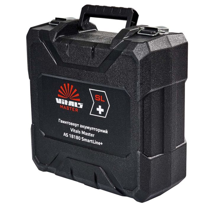 Кейс для гвинтоверта акумуляторного Vitals Master AS 18180 SmartLine+ 32х30х12см, пластик