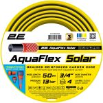 Шланг садовий 2E AquaFlex Solar 3/4" 50м 4 шари 13бар -10+60°C зрошувач конектор адаптер