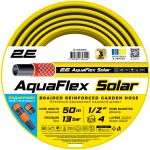 Шланг садовий 2E AquaFlex Solar 1/2" 50м 4 шари 13бар -10+60°C зрошувач конектор адаптер 2в1