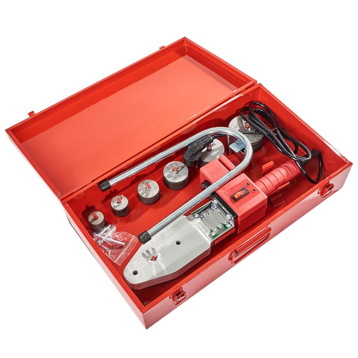 Паяльник для пластикових труб Vitals LP 680CC 2000Вт 0-300°C насадки 20; 25; 32; 40; 50; 63мм кейс