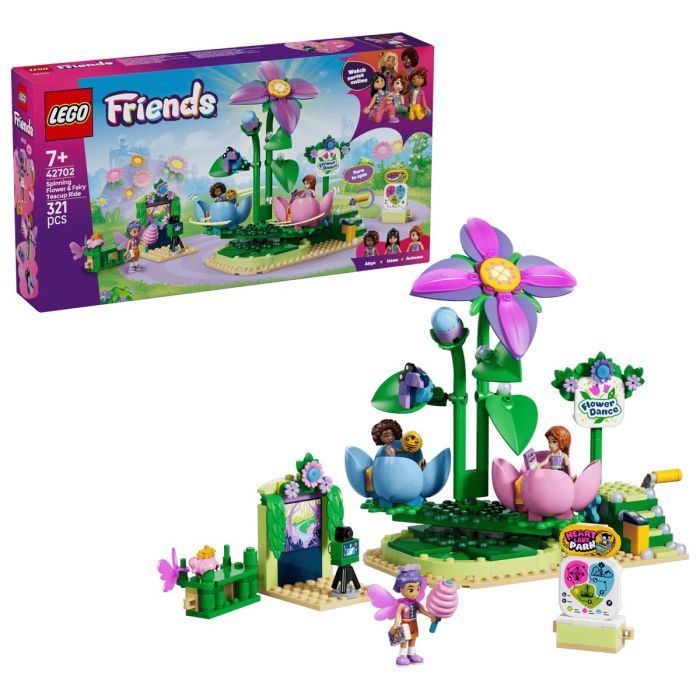 Конструктор LEGO Friends Карусель с цветами и чашками и сказочная фотобудка