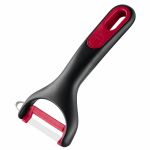 Овочечистка Tefal Ingenio+, нержавіюча сталь, пластик, червоно-чорний