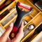 Овочечистка Tefal Ingenio+, нержавіюча сталь, пластик, червоно-чорний
