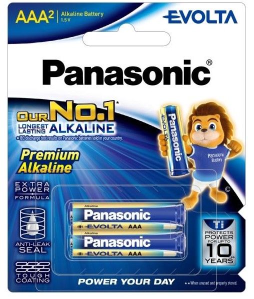 Батарейка Panasonic Evolta лужна AAA блістер, 2 шт.