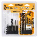 Набір свердел по металу DeWALT Black&Gold HSS-G 1-8мм, кейс, 14шт