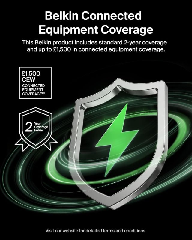 Акумулятор портативний літій-іонний Power Bank Belkin 5000мА·год, 15Вт/Qi2 7.5Вт, Slim Magnetic Ring, чорний