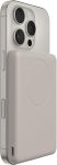 Акумулятор портативний літій-іонний Power Bank Belkin 5000мА·год, 15Вт/Qi2 7.5Вт, Slim Magnetic Ring, пісочний