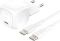 Зарядний пристрій мережевий Belkin 20Вт USB-С PD PPS, кабель USB-С > USB-C, 1м, PVC, білий