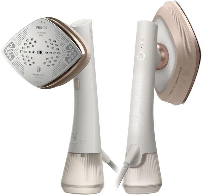 Відпарювач-праска Philips OneTurn, 1800Вт, 200мл, паровий удар -90гр, поворот для зміни типу девайса, алюміній, білий