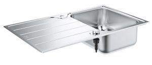 Мийка кухонна Grohe K500 прямокут., з крилом, 1000x500x200мм, врізна, нержавіюча сталь