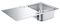Мойка кухонная Grohe K500 прямоугольная, с крылом, 1000x500x200мм, врезная, нержавеющая сталь.