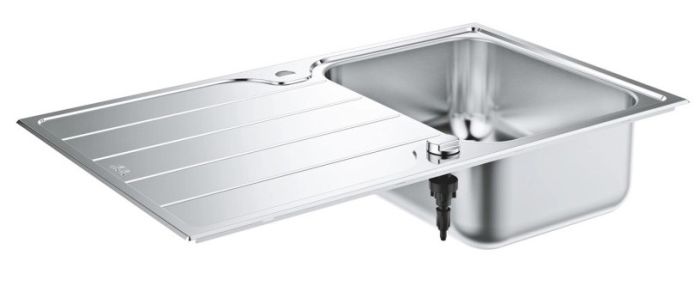 Мойка кухонная Grohe K500 прямоугольная, с крылом, 1000x500x200мм, врезная, нержавеющая сталь.