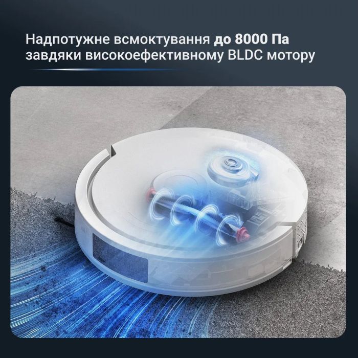 Робот-пылесос Rowenta моющий X-Plorer Serie 380+, 80000ПаВт, h=9.5см, влажная уборка, мешок-0.28л, конт пыль -0.22л, автон. раб. до 120мин, белый