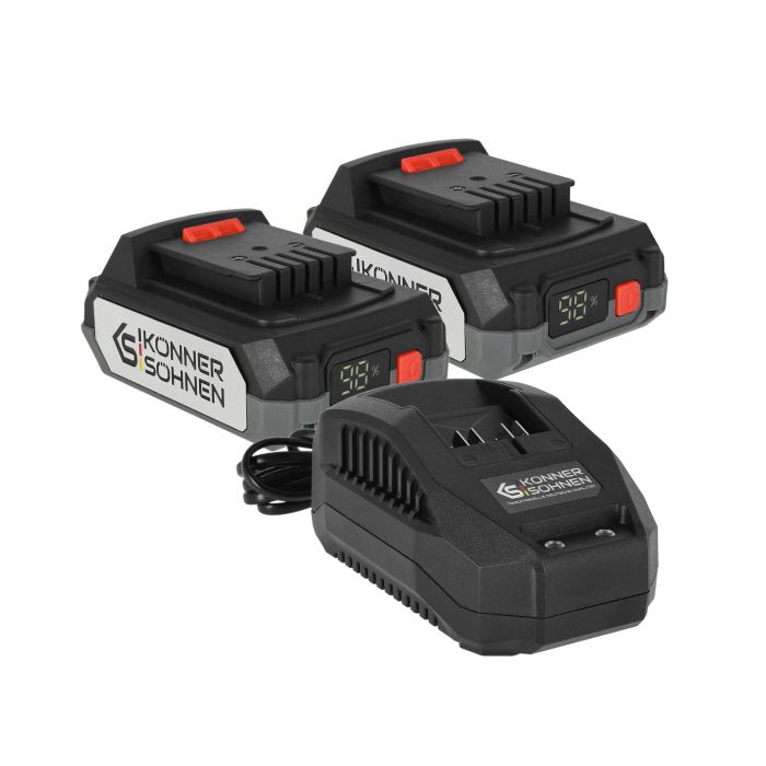 Набор аккумуляторов и зарядных устройств Konner&Sohnen KS 20V2-1-DUAL 20В 2х2А·час