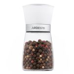 Мельница для соли и перца Ardesto Gemini, 180 мл, стекло, нержавеющая сталь, прозрачный