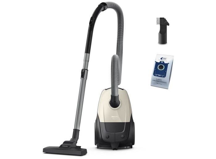 Пылесос Philips мешковой Series 1000, 750Вт, конт пыль -3л, НЕРА, село-серый