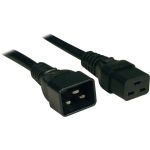 Кабель питания ZPAS C19/C20, 2m, 16A, 2m, 16A, черный