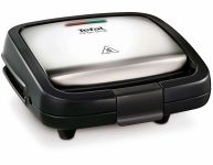 Сендвічмейкер Tefal Croc Time 700Вт, 1 пластина-гриль, корпус-пластик, чорно-сріблястий