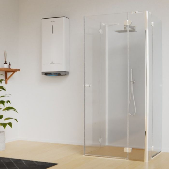 Водонагрівач електричний Ariston VELIS DUNE WIFI 50 EU плаский, слім, 50л, 2*1,5 кВт, емал. нагр. ел, ун. монтаж, ел. кер-ня, B, Італія, білий