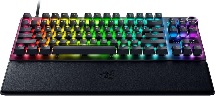 Клавиатура механическая Razer Huntsman V3 Pro TKL 8KHz, 84key, Analog Optical Switch Gen-2, USB-A, EN, RGB, чёрный