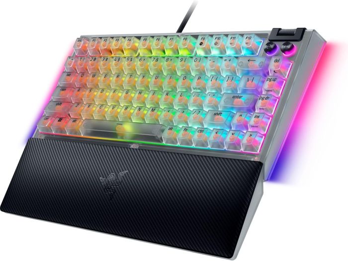 Клавиатура механическая Razer BlackWidow V4 75% RGB 83key Mechanical Tactile Switch GEN-3, USB-A, EN, Phantom White Ed.