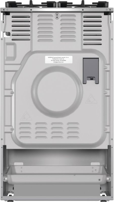 Плита Gorenje комби, 70л, 50x60см, дисплей, IconLed газ на стекле, чугун,  нерж