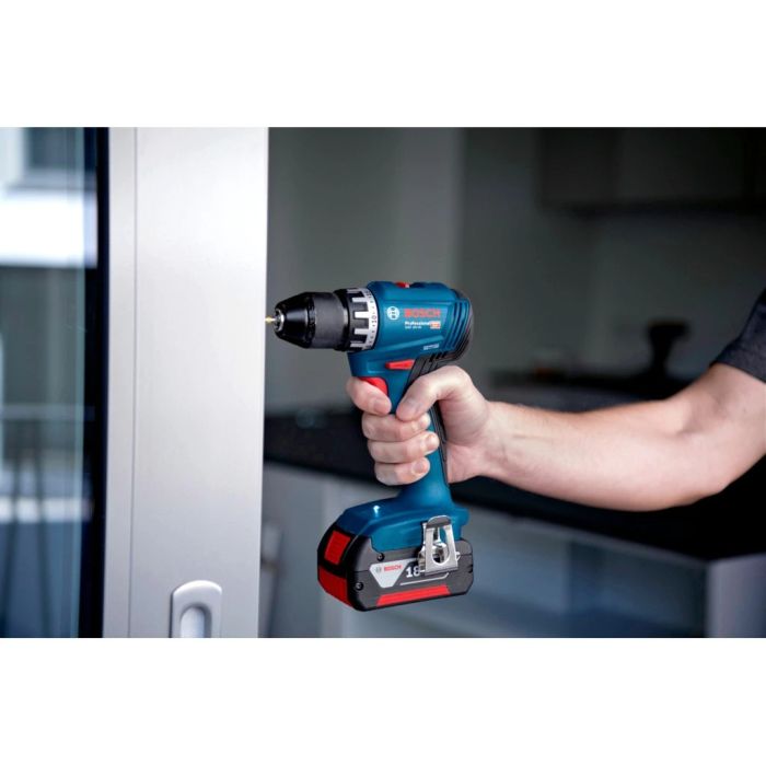 Набір акумуляторних інструментів Bosch Professional 18В дриль-шурупокрут GSR 18V-45, перфоратор GBH 18V-22, набір біт і бурів, акб 2x4А·год, ЗП, сумка