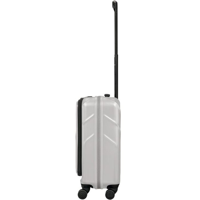 Валіза Wenger Amplix Hardside Carry-On, мала, з відсіком для н/б 16", полікарбонат, TSA, 4 колеса, розширення, USB, сріблястий
